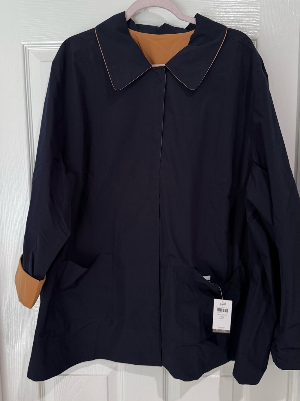 Reversible Navy and Toffee Women's Jacket